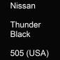 Preview: Nissan, Thunder Black, 505 (USA).